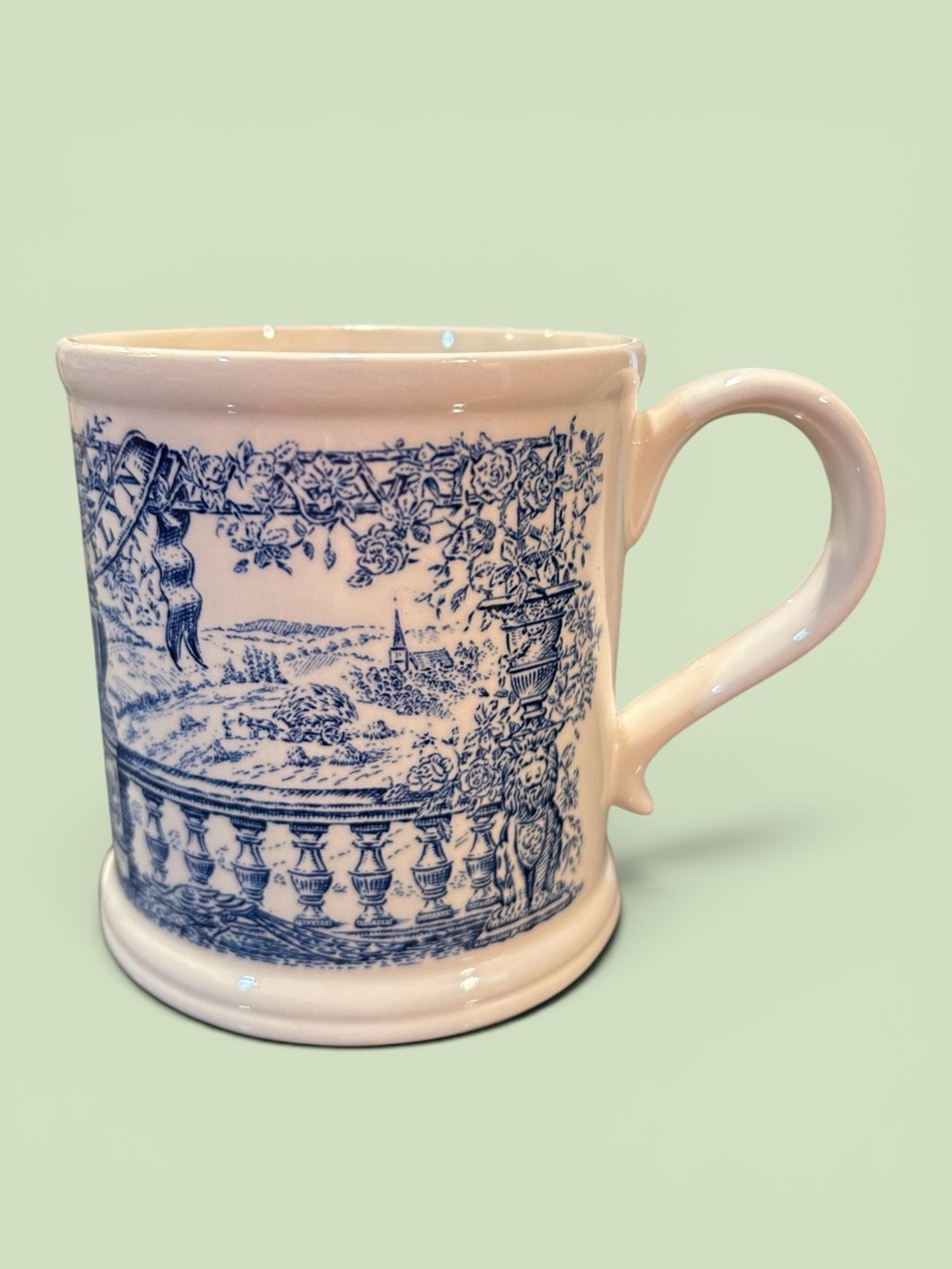 Crabtree & Evelyn 1993 Blue/White Annual Collectible Mug - Pre-Owned No Box